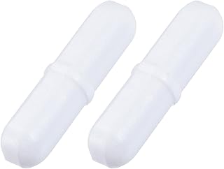 YOKIVE 2 Pcs Magnetic Stir Bar, Laboratory Bar with Ring Shape Corrosion Resistant Stir Liquids Great for Laboratories, (White, 1.38-Inch)