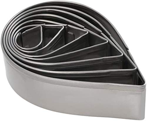 First Try 7 Pcs/Set Stainless Steel Rose Petal Cake Cookie Cutter Mold Pastry Baking Mould