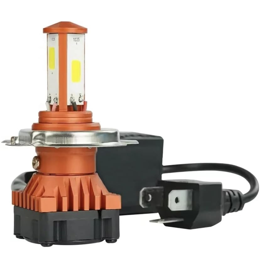 40W CYT H4 LED Front Power Headlight DC 8V-48V High Brightness Bulb with 3 Side Cobe Cooling Fan & Conversion Kit High/Low Beam Light Universal For All Bike Motorcycle & Scooty-image-18