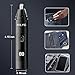 Ear and nose hair trimmer suitable for men and women, with LED display screen, USB rechargeable, 2024 professional painless eyebrow, facial and nose hair trimmer, IPX7 waterproof double-edged blade.