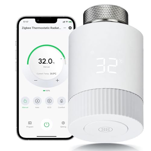 Thermostat de chauffage ZigBee programmable et connecté pour radiateur domestique via application - 2