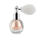 Ownest Highlighter Powder Spray, Glitter High Gloss Spray Shimmer Sparkle Powder Makeup Spray, for Face Body Cosmetic-Champagne