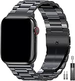 OULUOQI Compatible with Apple Watch Straps 44mm 46mm 45mm 49mm 40mm 42mm 41mm 38mm Men & Women, Business Metal Stainless Steel Replacement Bands for iWatch Series 11 10 9 8 7 6 5 4 3 2 1,Ultra 3,SE 3