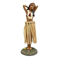 VARKAGE Hawaiianische Tanzfigur Wackelfigur Auto, Mini Hawaiian Dashboard Wackelkopf Figur Auto, Hula Girl Posing Autodeko für Auto, Schreibtisch, Büro