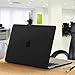 Kuzy for MacBook Pro 15 inch Case 2019 2018 2017 2016 Model A1990 A1707 with Touch Bar Hard Shell for 15 inch MacBook Pro Case Matte, Black