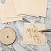 10pcs Balsa Wood Sheets 100x100mm Unfinished Square Panels for DIY Crafts Miniature Models Basswood Lightweight Easy to Cut(Thk 10mm)