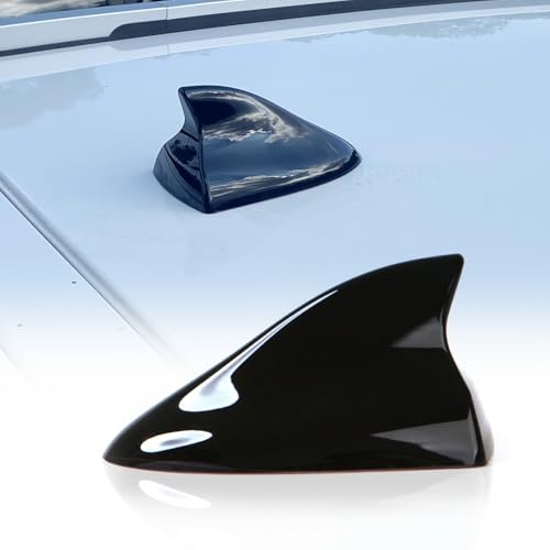 Para Jeep (Cherokee 2014-2015), (2011-2013 Grand Cherokee), (2015-2017 Renegade), (2010-2012 Liberty), (2018 Compass-Sport), (2017 Compass-Latitude) | Capa de antena de carro Shark Fin (preto)