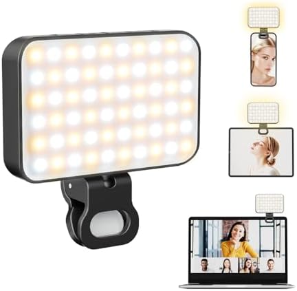 Lumière Téléphone Selfie Light,3000-6500K 3 températures de Coule...