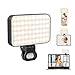 Lumière Téléphone Selfie Light,3000-6500K 3 températures de Couleur Lumiere Photo, Foco movil portatil avec Batterie 2000 mAh,Convient aux téléphones Mobiles, iPhones, appareils Photo, Ordinateurs