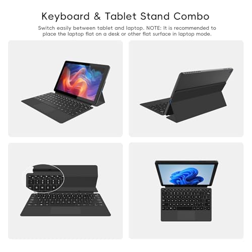 Image of 2-in-1 Laptop /Tablet (2026), 1-Year Office 365, 10.1 inch FHD IPS Touchscreen