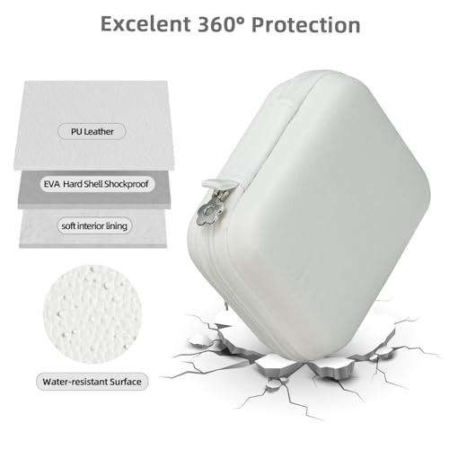 Funda compacta rígida para cámaras digitales pequeñas blanca miniatura 4