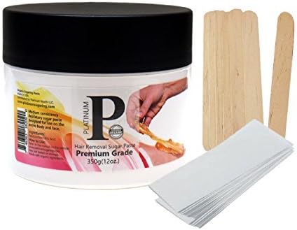 Sugaring Wax Paste with Strips and Applicator Hair Removal Paste for Bikini Brazilian Legs and Arms