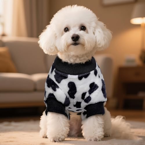 Pijama choyaxo para perro con estampado de vaca M miniatura 6