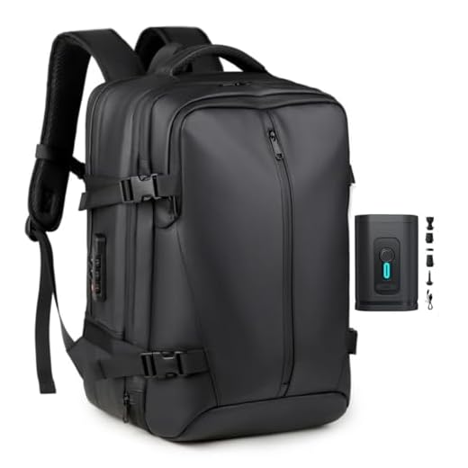 KAMUFLE Mochila Grande De Viagem Airback Executiva A Vacuo Bordo Expansível 55L + Bomba á Prova D'água