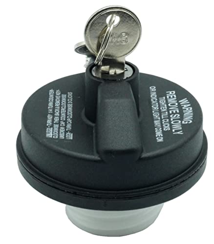 Gas Locking Fuel Tank Lock Cap Fit for Chevy Silverado Chrysler Dodge Jeep Challenger Grand Caravan Ram 1500 2500 3500 Grand Cherokee Wrangler JK TJ Toyota Nissan Replace 31780 5278655AB 10504