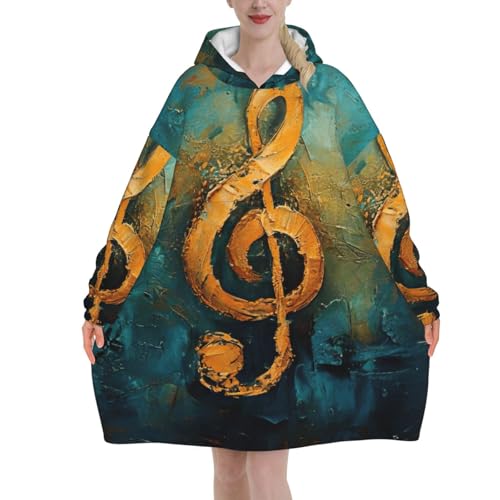 Couverture à capuche musique pour soirée cocooning et détente sur le canapé
