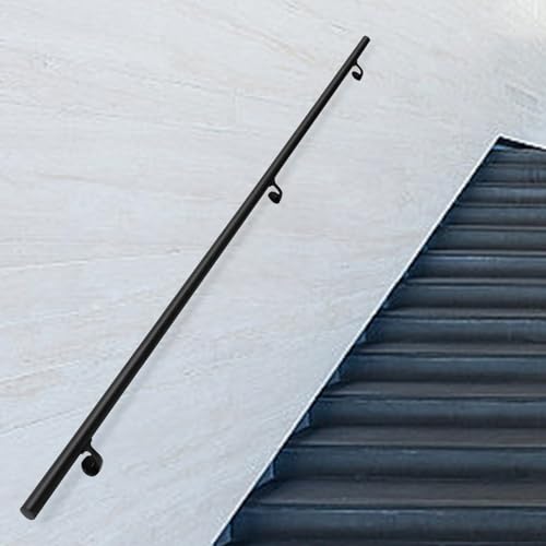 Rampes d'escalier extérieures rondes en métal galvanisé pour entrée de jardin