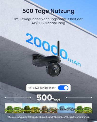 Reolink Altas PT Ultra, 2-Kamera-Set mit Solarpanel, 4K Solar Überwachungskamera Aussen Akku mit 10s Voraufzeichnung, KI-Erkennung, Auto-Tracking, ColorX-Nachtsicht