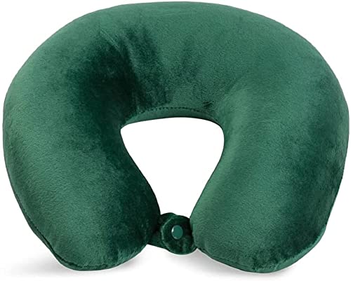Wolf Essentials Adult Cozy Soft Microfiber Neck Pillow for Travel – Compact, Machine Washable -