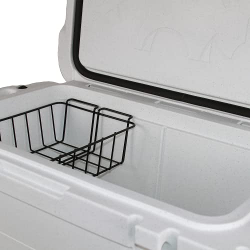 Bison Coolers White 50 Quart Cooler | Made In The Usa | Easy Use Latches | Heavy Duty Long Ice Retention #TOP4