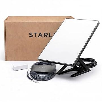 Portable Satellite Internet Mini Kit - Phased Array Antenna, with Integrated WiFi, Roam Travel Off-Grid Internet System for RV, Camping & Remote Areas