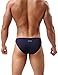 YUYANG 55 Mens Color Wide Belt Soft Briefs Fashion Sexy Small Mesh Underwear (XXL / 34.5-39, Navyblue)