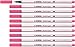 Produktbild Premium-Filzstift mit Pinselspitze für variable Strichstärken - STABILO Pen 68 brush - 10er Pack - rosa