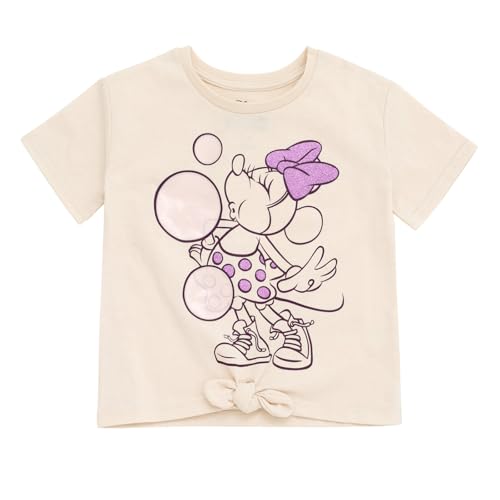 Disney Minnie Mouse Girls T-Shirt and Metallic Bike Shorts Outfit Set Toddler to Big Kid Sizes (2T - 14-16)3