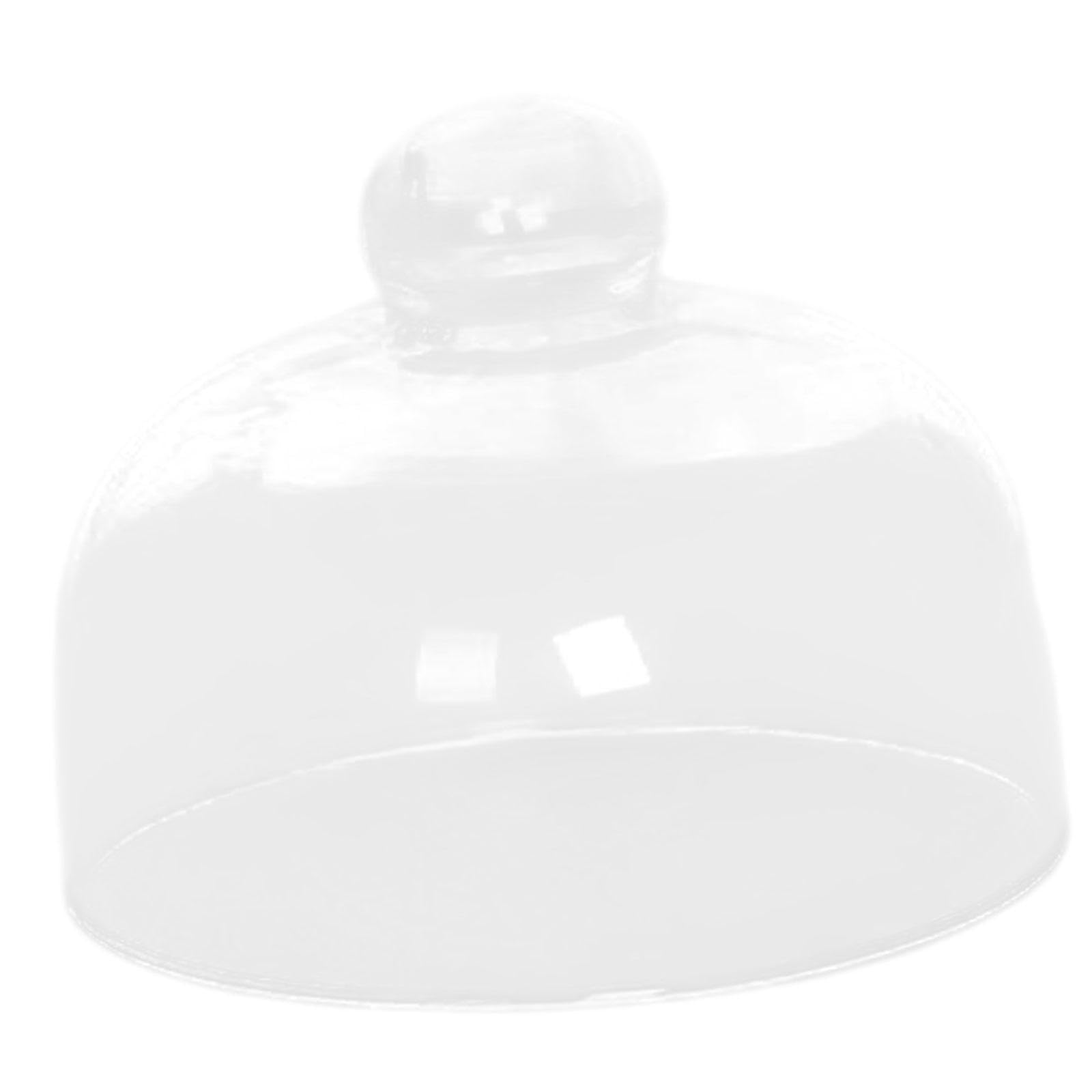 perfk Coperchio di supporto per torta in vetro, cupola per torta in vetro, display per torta decorativa, cupola di cibo in vetro, cloche per pasticceria per, 14.5x12cm