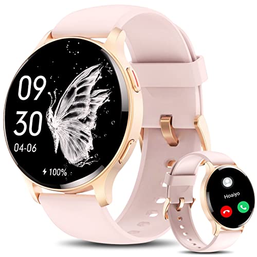 Hoaiyo Smart Watch For Women (Call Receive/Dial), 1.5" Smartwatch With Call/Text/Heart Rate/Sleep/Calories, Waterproof 100+ Sports Fitness Tracker For Iphone Android #TOP1
