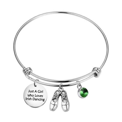 Gzrlyf Irish Dance Bracelet Irish Dancing Gifts Irish Step Dance Charm Irish Dancer Jewelry (Irish Dancing bracelet)