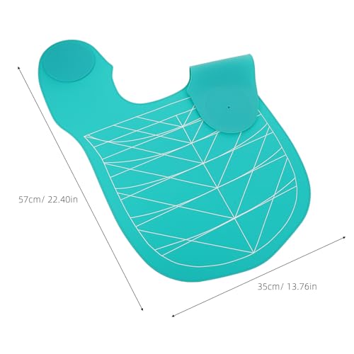 Collar de silicona impermeable para corte de pelo y tinte capa de peluquería a rayas 2