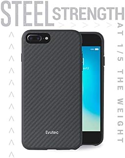 Evutec Compatible with iPhone 6 Plus/6s Plus/7 Plus/8 Plus Karbon Unique Hard Smooth