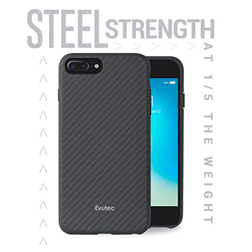 Evutec Compatible with iPhone 6 Plus/6s Plus/7 Plus/8 Plus Karbon Unique Hard Smooth
