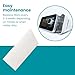 52-Pack LifeSource Made in U.S.A. CPAP Filter Replacement, Compatible with Resvent Ibreeze Machines, Hypoallergenic, Electrostatically Charged, High Efficiency Replacement Filters