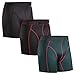 Produktbild DANISH ENDURANCE Herren Sport Boxershorts 3 Pack (Mehrfarbig (1 x schwarz, 1 x grün/lila, 1 x schwarz/rot), X-Large)