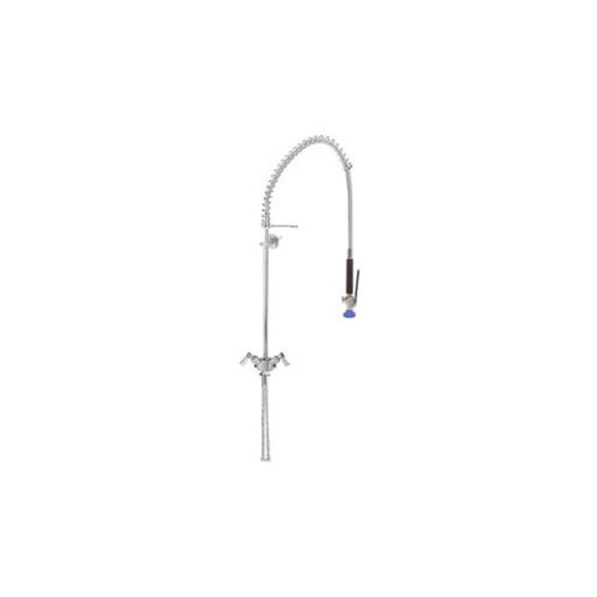 Stainless Steel Spring Pre-Rinse with Single Deck Dual Control Valve by Fisher – Stainless Steel, Multicolor, Model 53007