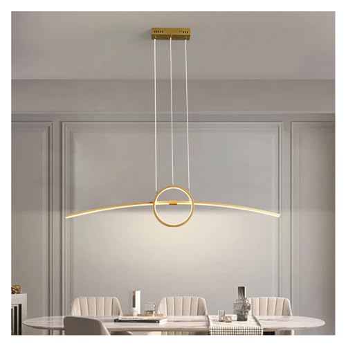 Pendentif LED moderne 100cm suspension noire pour salon et cuisine