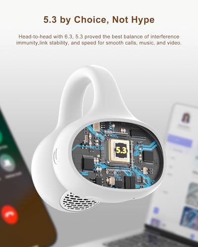 Écouteurs à clipser sans fil Bluetooth 5.3 avec affichage LED - 6