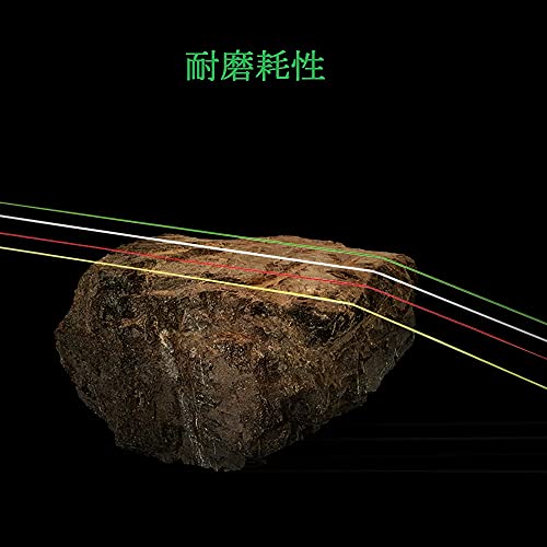 FISHLUND PEライン 釣り糸 耐磨耗性 高強度 高感度 蛍光グリーン 4本編み 8LB 200m 0.4号 4枚目