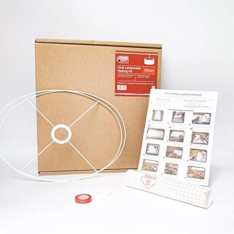 30cm Oval Lampshade Making Kit Cover