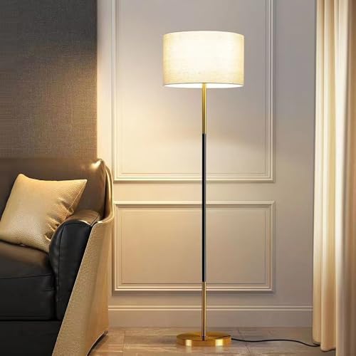 Lampadaire moderne salon tissu 62 pouces E27 variateur couleur chambre bureau pièce à vivre
