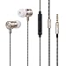 Produktbild EWWE Ohrhörer Kopfhörer - High Definition, In-Ear, Geräuschisolation, TIEFER STARKER Bass durch Mikrofon und Lautstärkeregler für iPhone, iPod, iPad, MP3, Samsung, Huawei,XiaoMi, Nexus - Gold