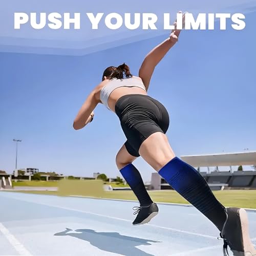 1 Pair womens-knee-high-socks for Women & Men-Support comfortable Stockings-Best for Running,Hiking,Cycling,Travel4