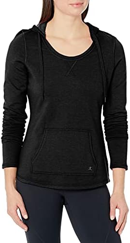 Danskin Women's Hooded Tunic, Black, Large