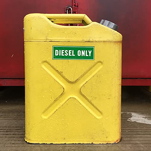 Diesel Only Sticker - Diesel Label For Fuel Storage Container, Truck, Tractor And Heavy Equipment - Weather Proof, Extreme Stick, Ultra-Durable - Usa Made (6X2 Inch), 2 Labels #TOP3