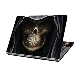 HAPPYLIVE SHOPPING Laptop Skin Sticker Decal,12' 13' 13.3' 14' 15' 15.4' 15.6' Laptop Skin Sticker Protector Cover for Toshiba Hp Samsung Dell Apple Acer Leonovo Sony Asus Laptop Notebook (Skull)