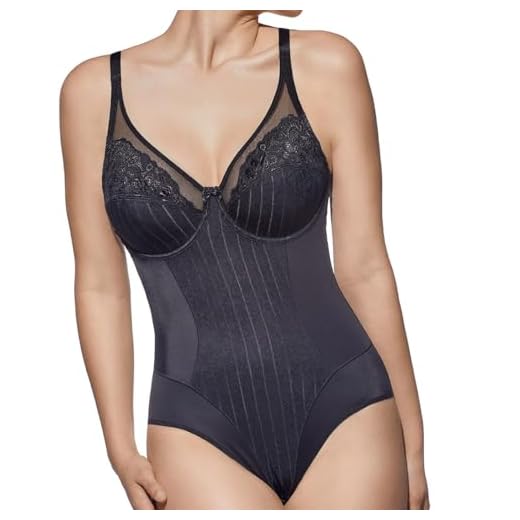 Selene Mariluz, Body Interior Para Mujer, Negro, ES 105C