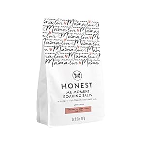 The Honest Company Honest Mama Me Moment Soaking Salts | Calming, Mineral-rich Dead Sea Salt Soak | 2 lbs