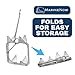 MarineNow 25 lb Folding Box Cube/Square Anchor - Hot Dipped Galvanized for Boats Up to 40 FT, Easy Set and Retrieval, Compact Storage, Corrosion Resistant, No Chain Required (25 lbs)